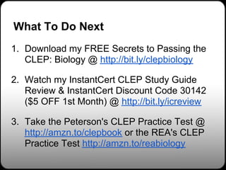 Biology CLEP Study Guides & Biology CLEP Practice Tests | PDF