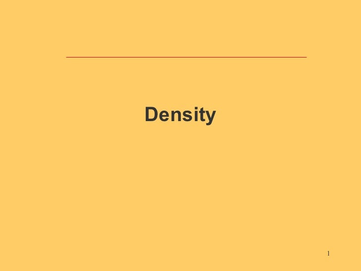 Biology density