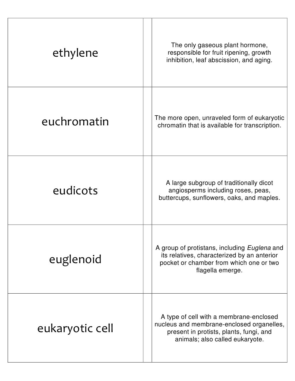 Biology Flash Cards 2