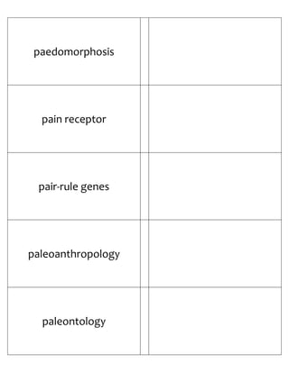 Biology Flash Cards 4