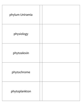 Biology Flash Cards 4