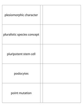 Biology Flash Cards 4