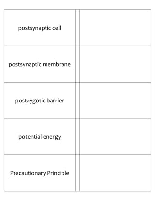 Biology Flash Cards 4