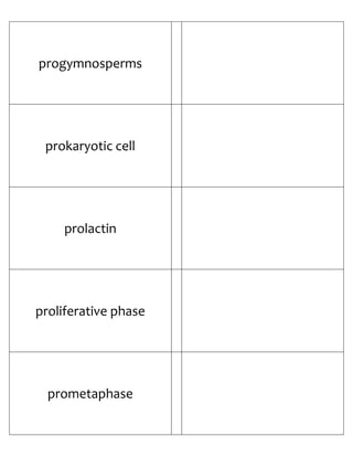 Biology Flash Cards 4