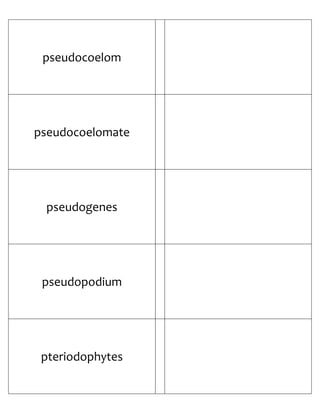 Biology Flash Cards 4