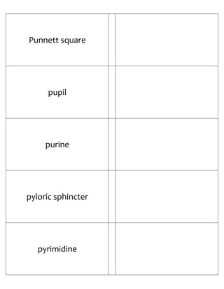 Biology Flash Cards 4
