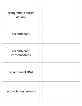 Biology Flash Cards 4