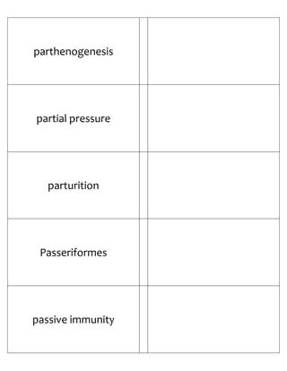 Biology Flash Cards 4