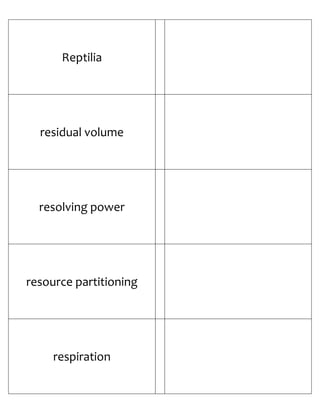 Biology Flash Cards 4