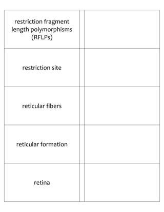 Biology Flash Cards 4