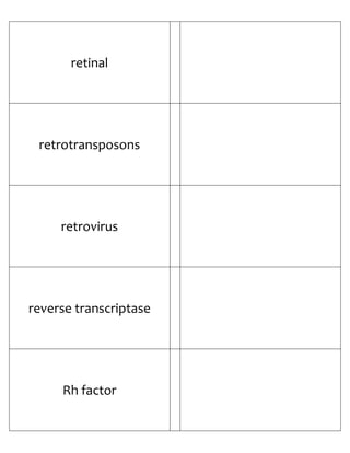 Biology Flash Cards 4