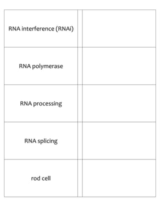 Biology Flash Cards 4