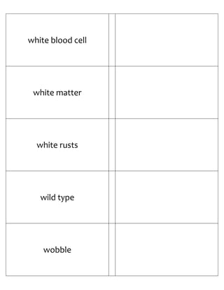 Biology Flash Cards 4