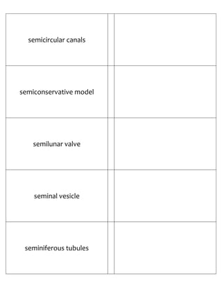 Biology Flash Cards 5