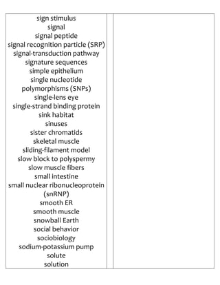Biology Flash Cards 5