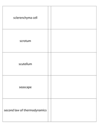 Biology Flash Cards 5