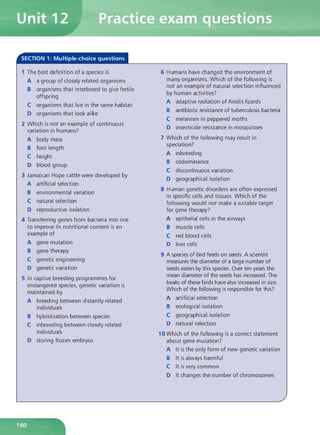 Biology for csec study guide