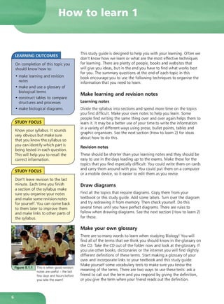 Biology for csec study guide