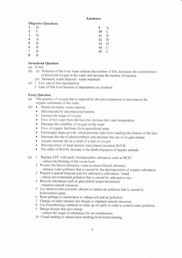 Biology form 4 answers