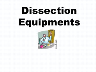 Dissection
Equipments
 