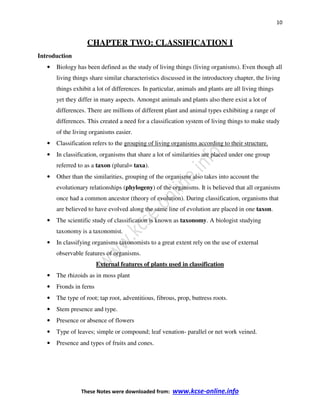 Biology 1 Notes.pdf Biology notes form 1 | PDF