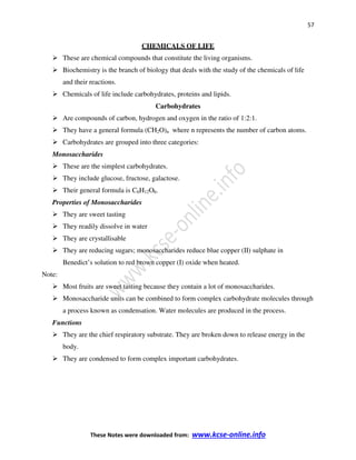 Science Notes For Form 1 Biology notes form 1 | PDF