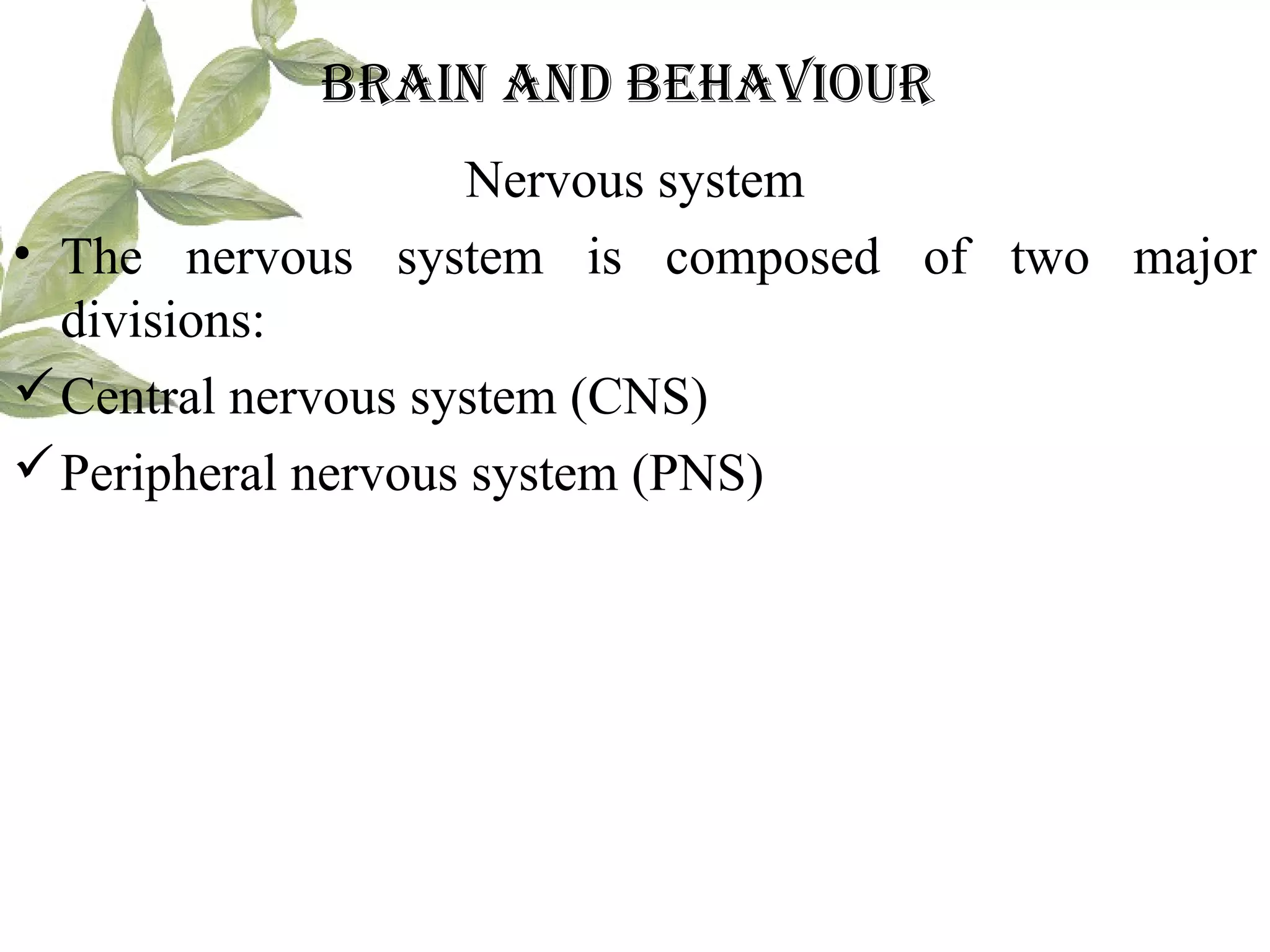 Biology of behavior | PPT