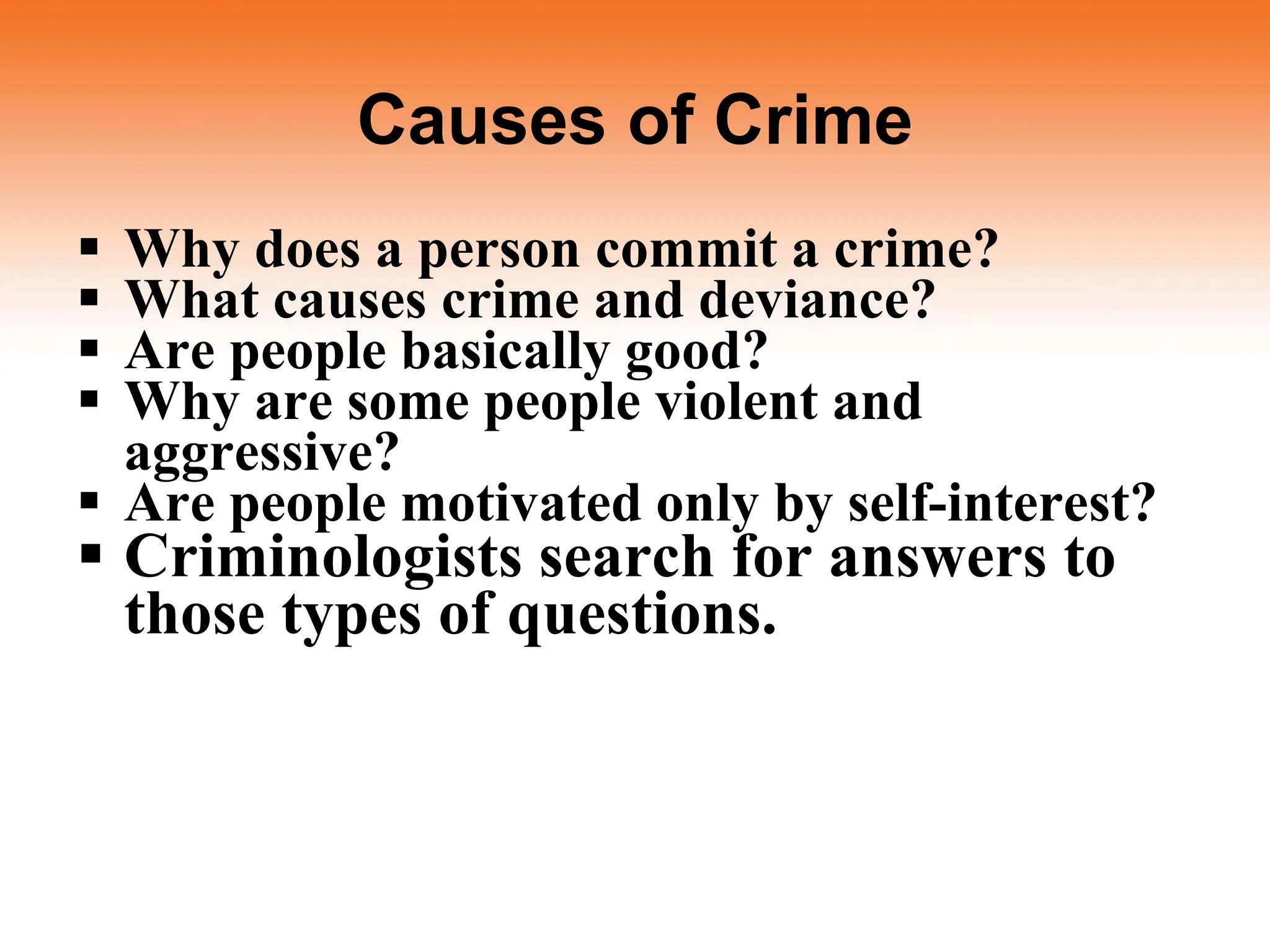 biology of crime causation- Forensic psychology | PPT