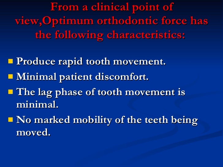 Types Of Tooth Movement