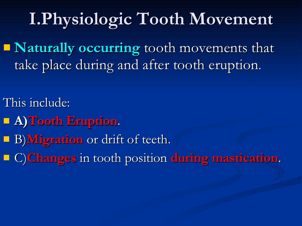 Biology Of Tooth Movement