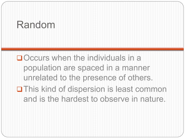 Biology (pattern distribution of organisms | PPT