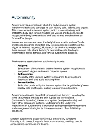 Comprehensive Overview of Autoimmune Diseases: Causes, Types, Diagnosis ...