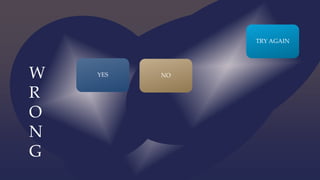 W
R
O
N
G
NOYES
TRY AGAIN
 