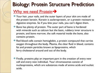Biology protein structure in cloud computing | PPT