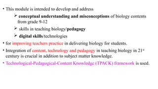 Biology training Lecture note for school teachers ppt.pptx