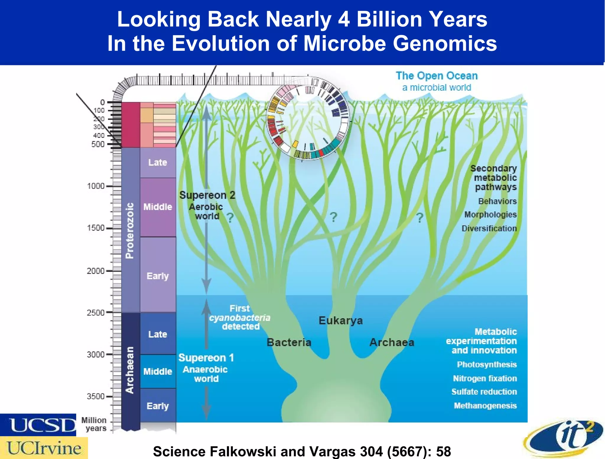 Looking Back Nearly 4 Billion Years In the Evolution of Microbe Genomics Science Falkowski and Vargas 304 (5667): 58 