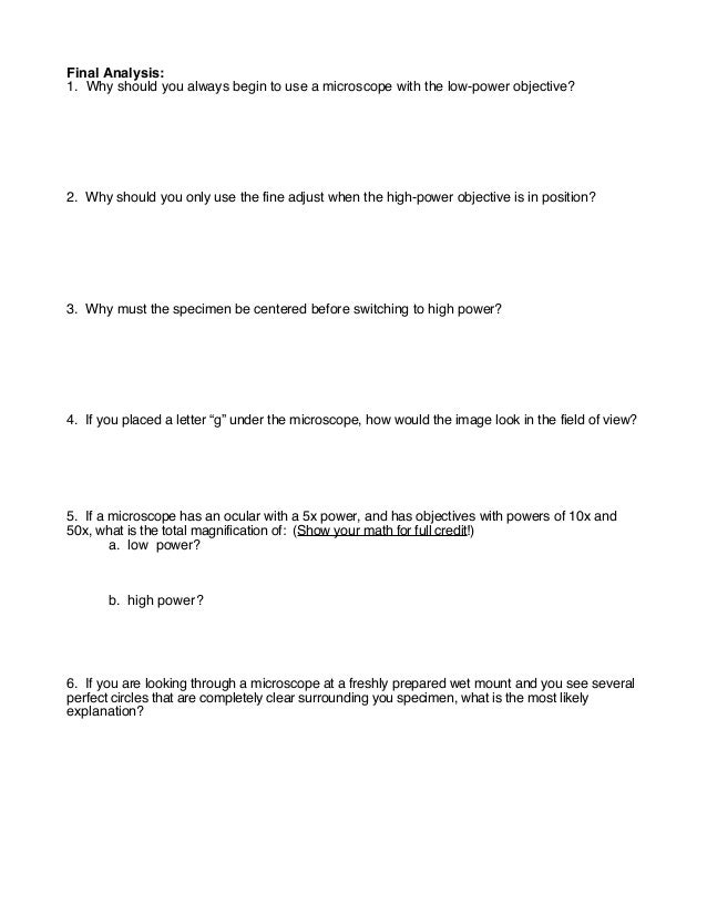 Printables Microscope Lab Worksheet microscope lab worksheet versaldobip observation davezan
