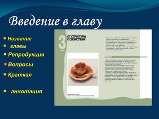 Название
 главы

   Репродукция
    Вопросы
   Краткая

   аннотация
 