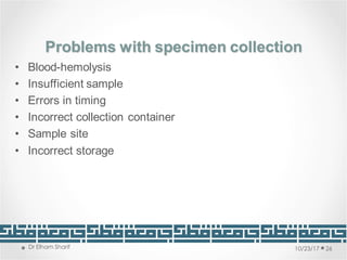 Insufficient Sample Unit 1: Biochemical tests in clinical medicine & Clinical Utility | PDF