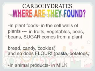 CARBOHYDRATES
 
