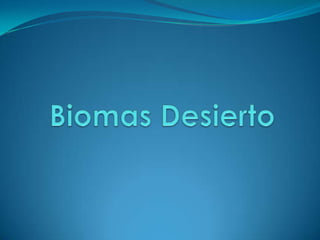 Biomas Desierto 