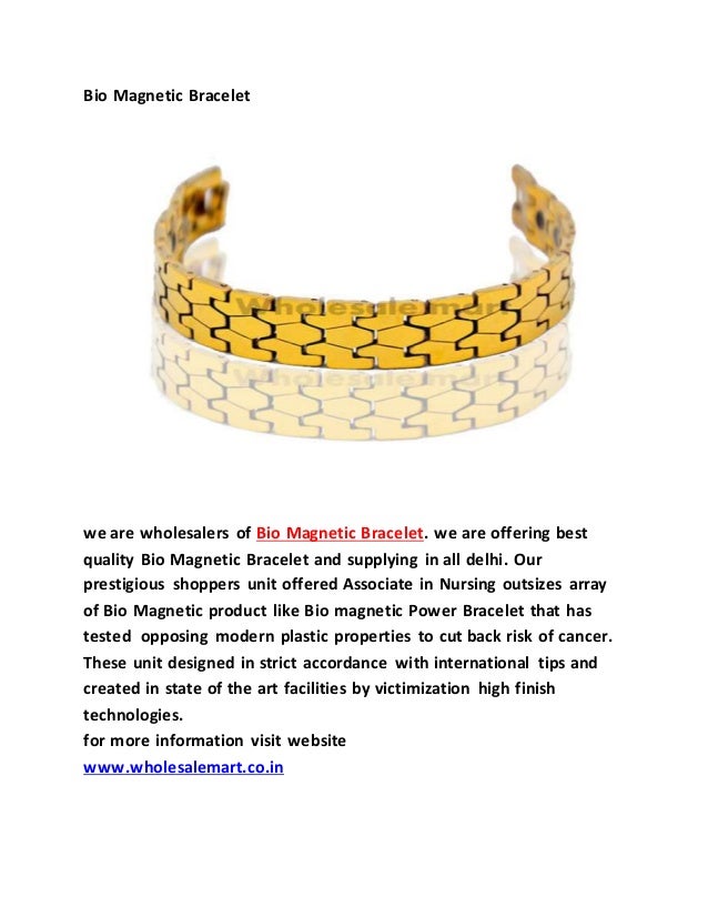 Bio magnetic bracelet