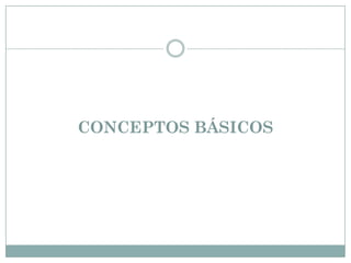 CONCEPTOS BÁSICOS
 