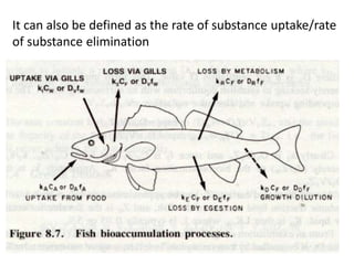 It can also be defined as the rate of substance uptake/rate
of substance elimination
 