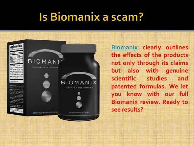 Biomanix male enhancement supplements