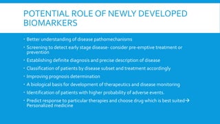 Biomarkers and their role in drug discovery and development | PPTX