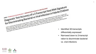 Development of diagnostic tools to reduce antimicrobial (mis)use: Novel identified biomarkers and available biobanked samples