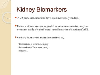 Kidney Biomarkers
 