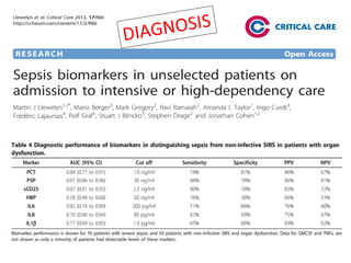 Biomarkers in sepsis | PDF