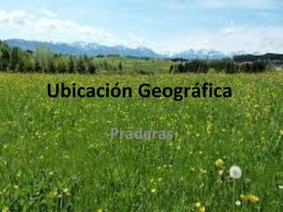 Ubicación Geográfica
Praderas
 